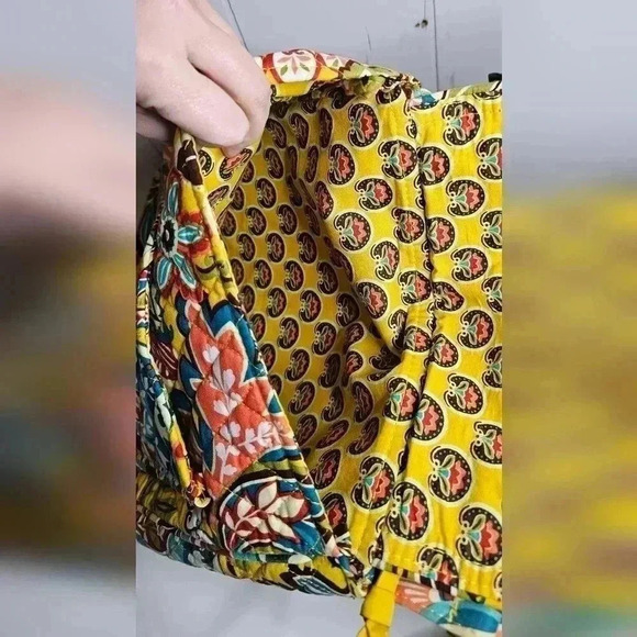 Vera Bradley Lizzy Hipster Provencal Yellow Floral Crossbody Purse and Wallet - Picture 3 of 13
